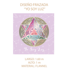 Cargar imagen en el visor de la galería, Frazada Armonizadora "Yo Soy Luz"